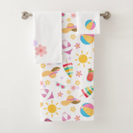 Sonniger Sommer Badhandtuch Set