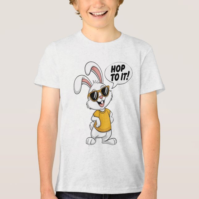 Sonniger Stil: Hol dir's Tri-Blend Shirt (Vorderseite)