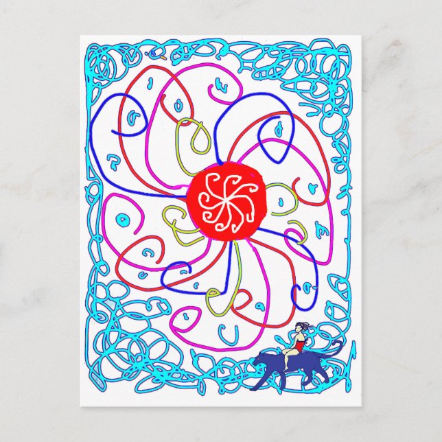 Sonniger Tag Postkarte (Vorderseite)