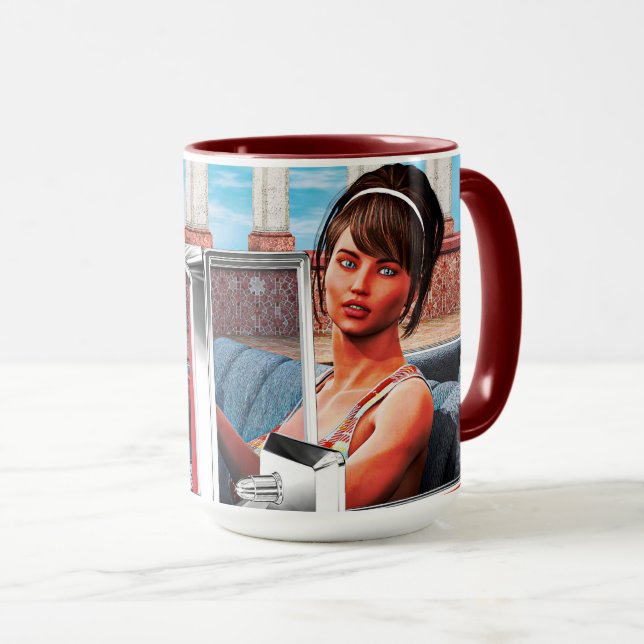 Sonniger Tag Tasse (VorderseiteRechts)