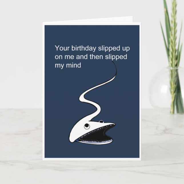 Sonniger verspäteter Geburtstag Karte (Vorderseite)