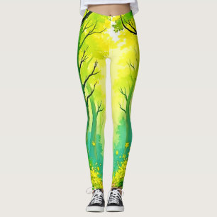 Sonniger Waldweg Leggings