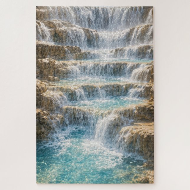 Sonniger Wasserfall-Canyon (Vertikal)