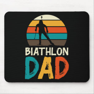 Sonniges Biathlon Winterski Skivergnügen 4 Mousepad