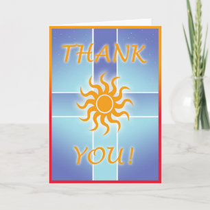 Sonniges Dankeschön Karte