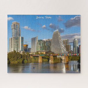 Sonniges Downtown Austin am Colorado River