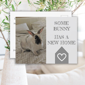 Sonniges Foto, das wir bewegt haben | Neue Zuhause Postkarte