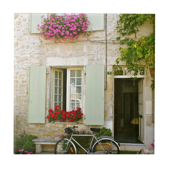 Sonniges Frankreich Fliese (Vorderseite)