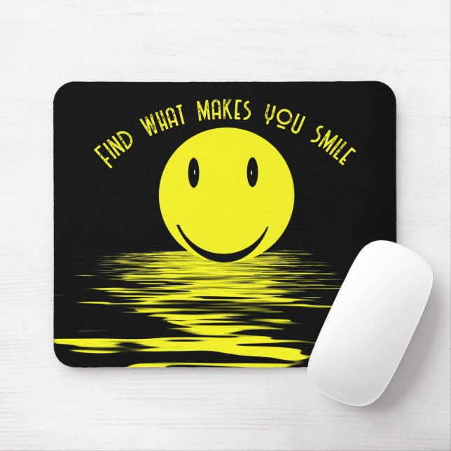Sonniges Gesicht im Wasser Mousepad (Mit Mouse)
