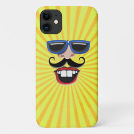 Sonniges Gesicht mit Sonnenbrille Case-Mate iPhone Hülle