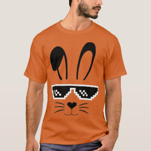 Sonniges Gesicht mit Sonnenbrille für Jungen Männe T-Shirt