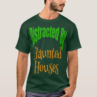 Sonniges Halloween durch Spuk Häusermatte abgelenk T-Shirt
