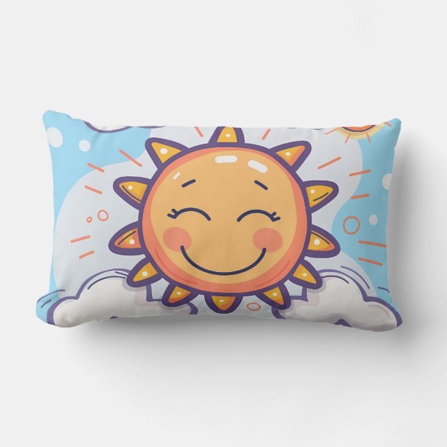 Sonniges Lächeln Kissen werfen - Brighten Sie jede (Vorderseite)
