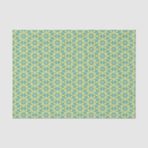Sonniges Leaf Gitter Retro Botanisch Seidenpapier