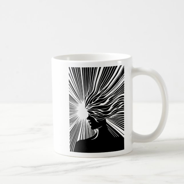 sonniges Mädchen Kaffeetasse (Rechts)