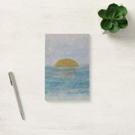 Sonniges Meer Aquarell Post Hinweise Post-it Klebezettel