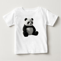 Sonniges minimalistisches Kinderzimmer mit Panda-P