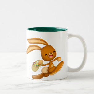 Sonniges Ostern auf der Lose! Cartoon Tasse