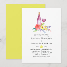 Sonniges Probe Abendessen Weinkultur und Erde Einladung