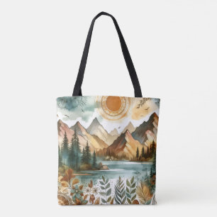 Sonniges Rustikales Boho Naturschutzgebiet Gebirgs Tasche