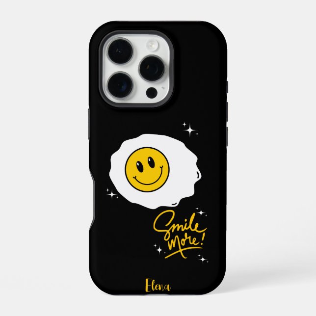 Sonniges Seitenlächeln individuell einstellbar iPhone 16 Pro Hülle (Rückseite)