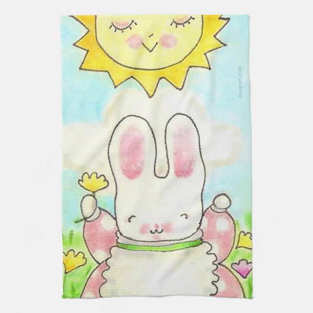 Sonniges Sonnenbad Teetücher Geschirrtuch (Vertikal)