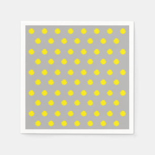 Sonniges Sprenkel-Polka-Punkt-Muster Serviette