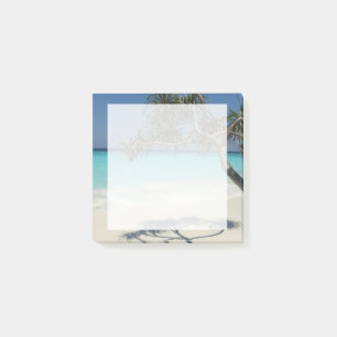 Sonniges tropisches Strandparadies Post-it Klebezettel