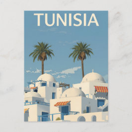 Sonniges Tunesien Küstenansicht Postkarte