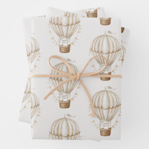 Sonniges Unisex Packpapier Baby Geschenkpapier Set