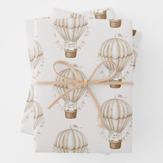 Sonniges Unisex Packpapier Baby Geschenkpapier Set