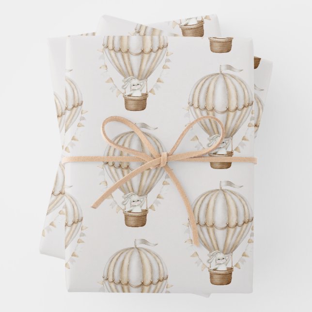 Sonniges Unisex Packpapier Baby Geschenkpapier Set (Beispiel)
