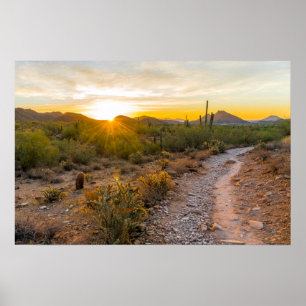 Sonniges Wetter über Arizona Poster
