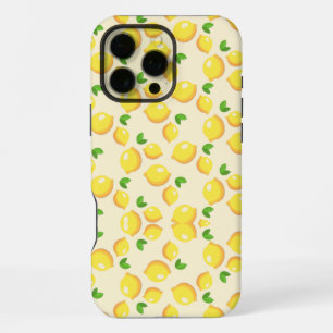 Sonniges Zitrus-Limonen-Muster Cute Gelbe Ästhetik iPhone 16 Pro Max Hülle
