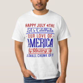 Sonntag 4. Juli Unabhängigkeitstag Feuerwerk Witz T-Shirt