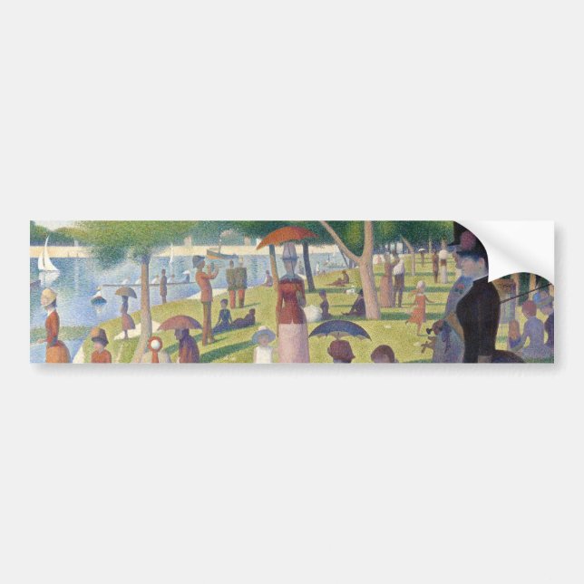 Sonntag auf La Grande Jatte Seurat Malerei Autoaufkleber (Vorne)