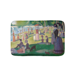 Sonntag auf La Grande Jatte Seurat Malerei Badematte