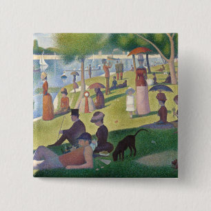 Sonntag auf La Grande Jatte Seurat Malerei Button