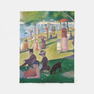 Sonntag auf La Grande Jatte Seurat Malerei Fleecedecke