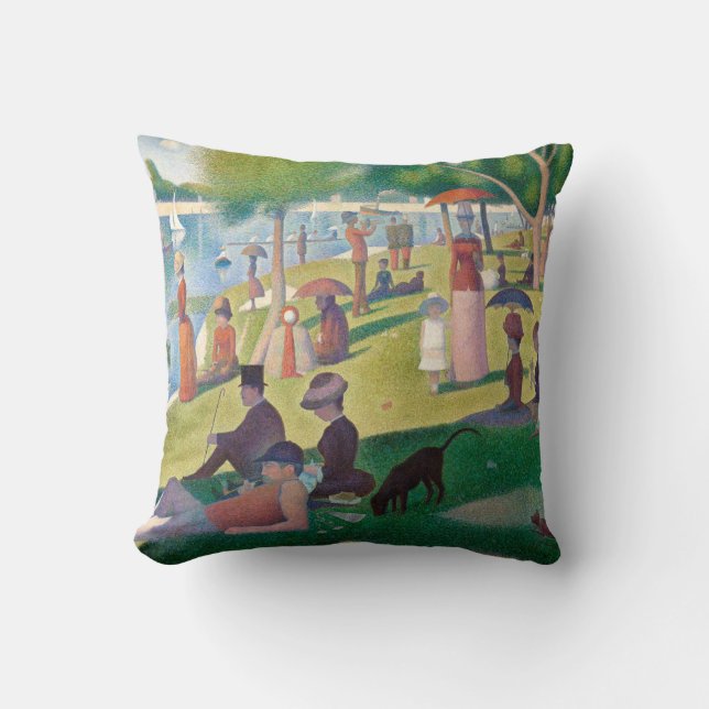 Sonntag auf La Grande Jatte Seurat Malerei Kissen (Vorderseite)