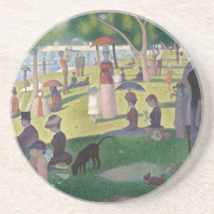 Sonntag auf La Grande Jatte Seurat Malerei Sandstein Untersetzer