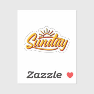 SONNTAG BEST SOMMER AUFKLEBER