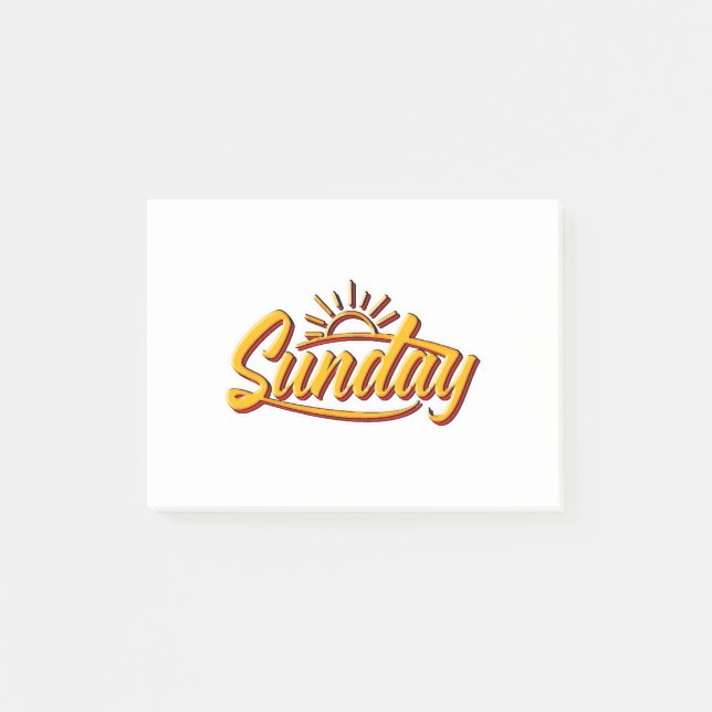 SONNTAG BEST SOMMER POST-IT KLEBEZETTEL (Vorderseite)