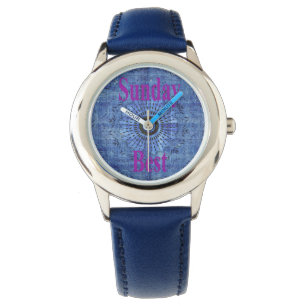 Sonntag Bestes Testmuster Armbanduhr