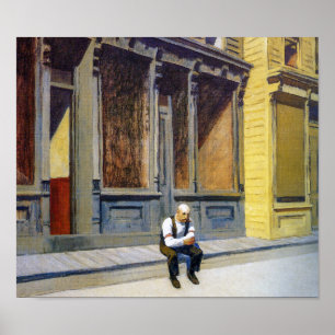 Sonntag Edward Hopper Poster