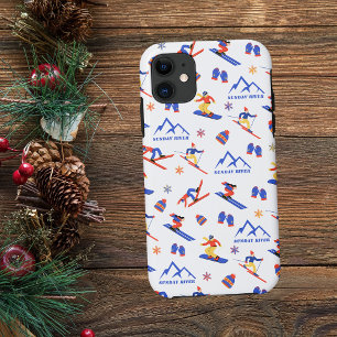 Sonntag Fluss Maine Ski Snowboard Muster Case-Mate iPhone Hülle