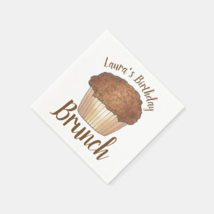 Sonntag Frühstück Brunch Streusel Crumb Muffin Serviette