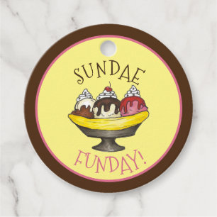 SONNTAG FUNDAY Banana Split Ice Geschenkanhänger