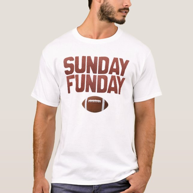 Sonntag Funday - Fußball-Ausgabe T-Shirt (Vorderseite)