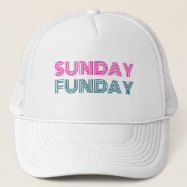 Sonntag Funday Lustige Personalisierung Truckerkappe